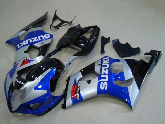 Silver Blue Glossy Black Red 2003-2004 Suzuki GSXR 1000 Motorcycle Fairings