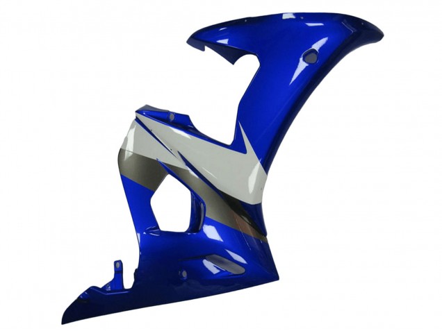 Blue White 2003-2004 Yamaha YZF R6 Motorcycle Fairing