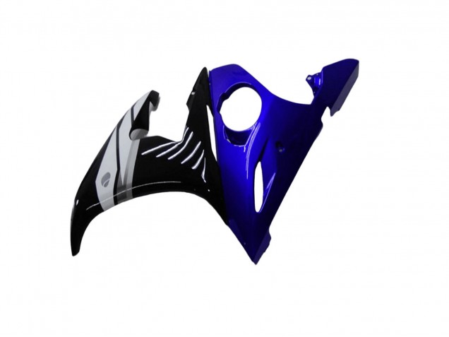 Blue White Glossy Black 2003-2004 Yamaha YZF R6 Motorcycle Fairings