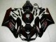 Glossy Black Red Flame 2004-2005 Honda CBR1000RR Motorcycle Fairings