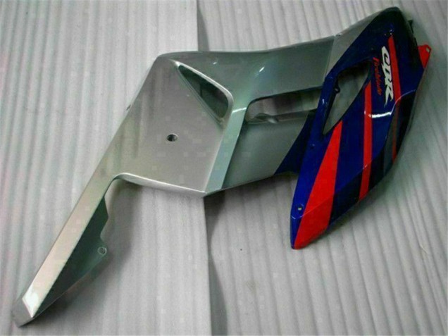 Silver Red Blue Black Stripe 2004-2005 Honda CBR1000RR Motorcycle Fairings