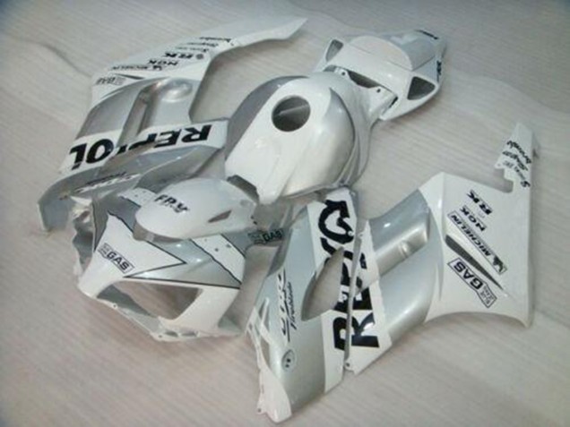White Silver Black Repsol 2004-2005 Honda CBR1000RR Motorcycle Fairing