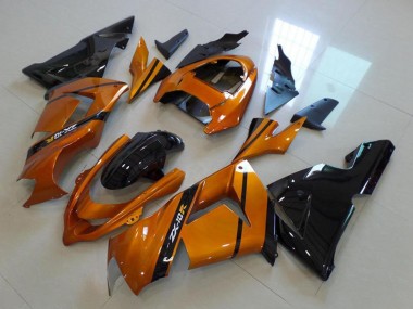Gold Black 2004-2005 Kawasaki ZX10R Motorcycle Fairings