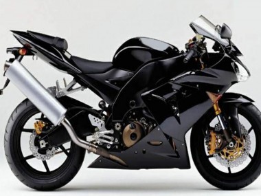Glossy Black Matte Black 2004-2005 Kawasaki ZX10R Motorcycle Fairings