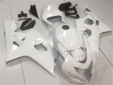 Glossy White 2004-2005 Suzuki GSXR 600/750 Motorcycle Fairings