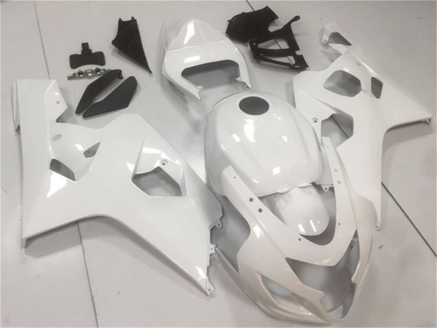 Glossy White 2004-2005 Suzuki GSXR 600/750 Motorcycle Fairings
