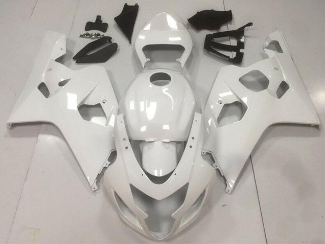Glossy White 2004-2005 Suzuki GSXR 600/750 Motorcycle Fairings