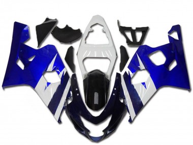 White Blue Black 2004-2005 Suzuki GSXR 600/750 Motorcycle Fairing Kits