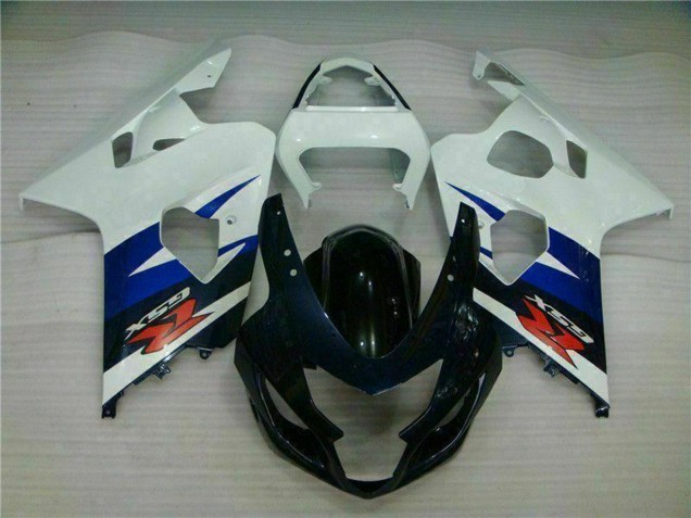 White Blue Glossy Black Red 2004-2005 Suzuki GSXR 600/750 Motorcycle Fairings