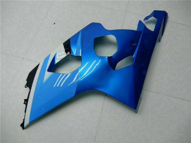 White Blue Black 2004-2005 Suzuki GSXR 600/750 Motorcycle Fairings