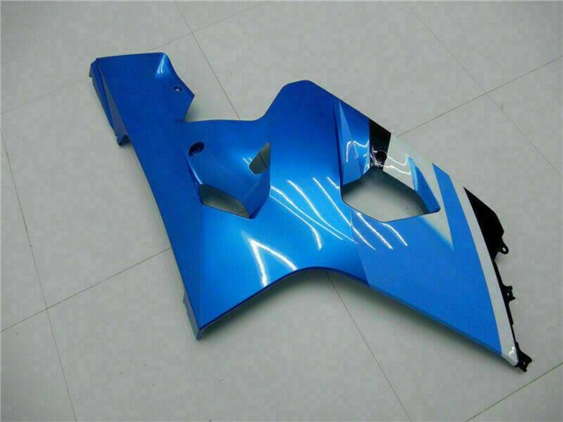 White Blue Black 2004-2005 Suzuki GSXR 600/750 Motorcycle Fairings