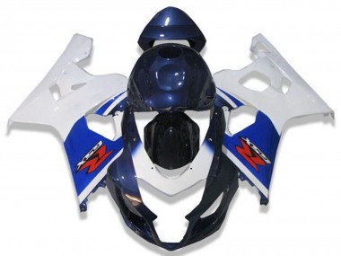 White Blue Black Red 2004-2005 Suzuki GSXR 600/750 Motorcycle Fairings
