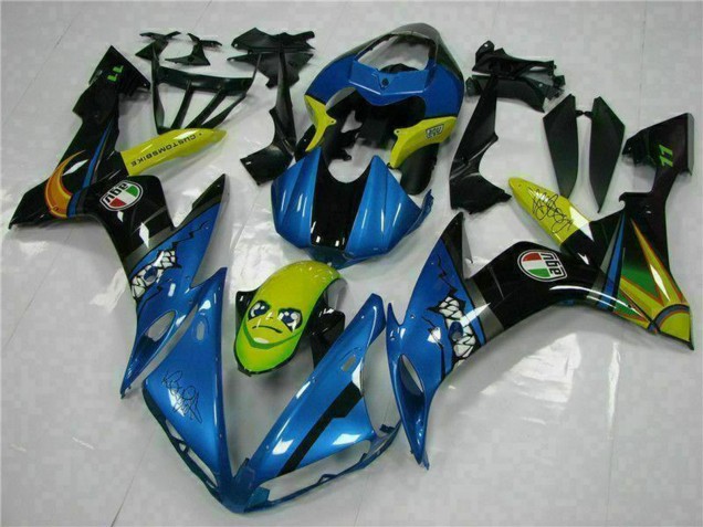Blue Yellow Shark 2004-2006 Yamaha YZF R1 Motorcycle Fairings