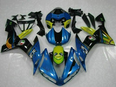 Blue Yellow Shark 2004-2006 Yamaha YZF R1 Motorcycle Fairings