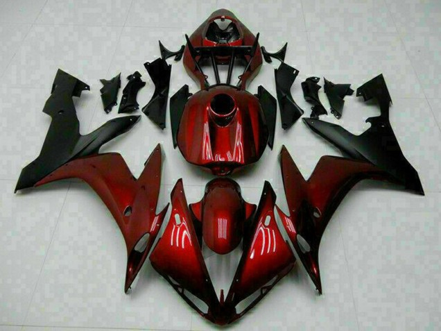 Maroon Red Matte Black 2004-2006 Yamaha YZF R1 Motorcycle Fairings