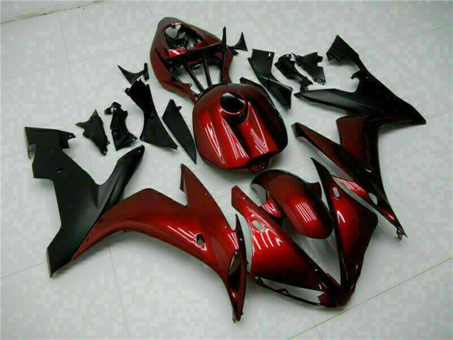 Maroon Red Matte Black 2004-2006 Yamaha YZF R1 Motorcycle Fairings