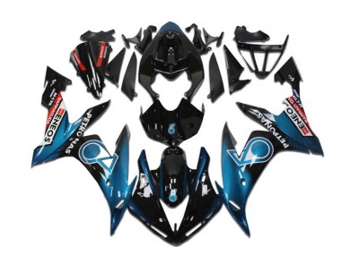 Teal Blue Glossy Black Red Petronas ENEOS 2004-2006 Yamaha YZF R1 Motorcycle Fairings
