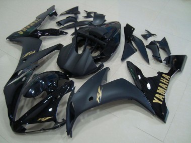 Glossy Black Matte Black Gold 2004-2006 Yamaha YZF R1 Motorcycle Fairings