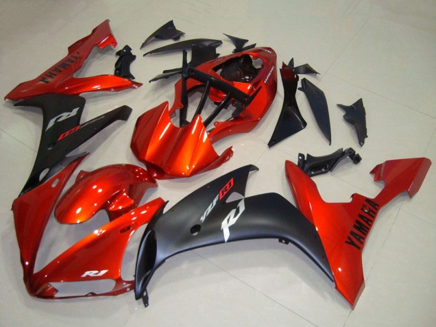 Red Matte Black 2004-2006 Yamaha YZF R1 Motorcycle Fairings