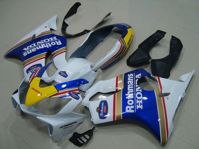 White Blue Yellow Rothmans 2004-2007 Honda CBR600 F4i Motorcycle Fairings