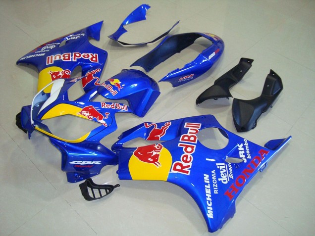 Blue Yellow Red Bull 2004-2007 Honda CBR600 F4i Motorcycle Fairings