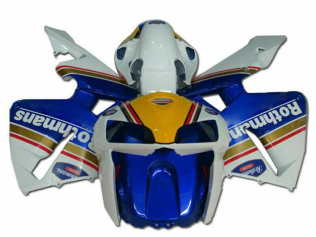 Blue Gold Red White Rothmans 2005-2006 Honda CBR600RR Motorcycle Fairings