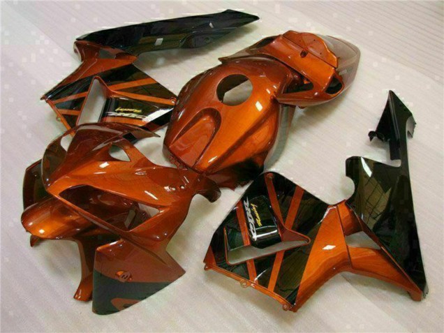Orange Black 2005-2006 Honda CBR600RR Motorcycle Fairing Kits