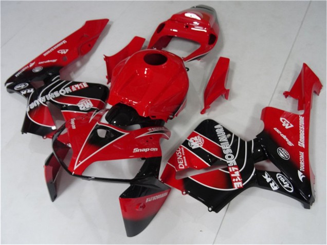 Red Black 2005-2006 Honda CBR600RR Motorcycle Fairings Kit