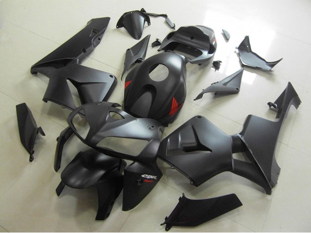 Matte Black Red Decal 2005-2006 Honda CBR600RR Motorcycle Fairings