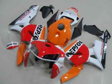 Orange White Red Glossy Black Repsol 2005-2006 Honda CBR600RR Bike Fairings