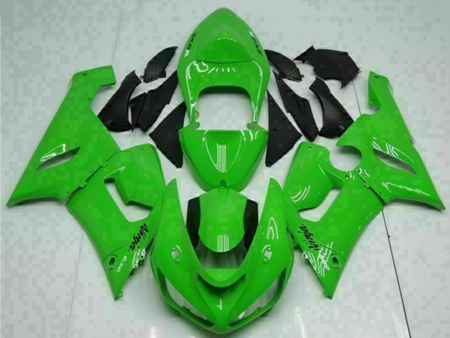 Green 2005-2006 Kawasaki ZX6R Motorcycle Fairing