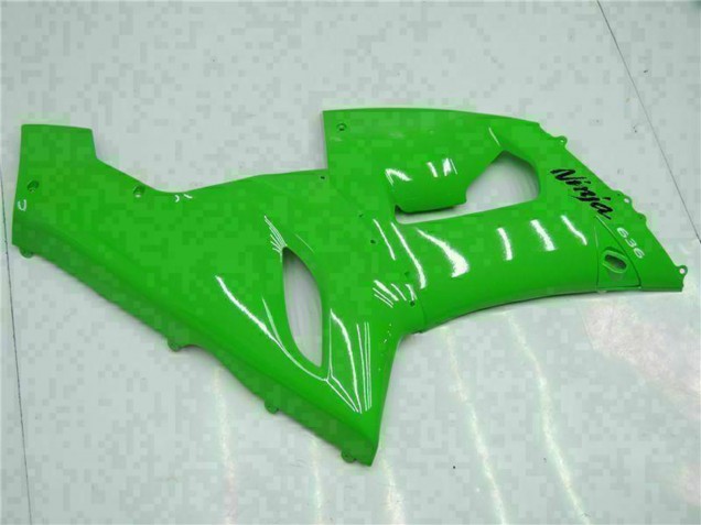 Green 2005-2006 Kawasaki ZX6R Motorcycle Fairing