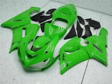 Green 2005-2006 Kawasaki ZX6R Motorcycle Fairing