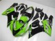 Green Glossy Black Elf 2005-2006 Kawasaki ZX6R Motorcycle Fairings