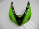 Green Glossy Black Elf 2005-2006 Kawasaki ZX6R Motorcycle Fairings