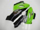 Green Glossy Black Elf 2005-2006 Kawasaki ZX6R Motorcycle Fairings