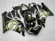 Glossy Black White Gold Lucky Strike 2005-2006 Kawasaki ZX6R Motorcycle Fairings