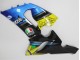 Blue Yellow Black Shark 2005-2006 Kawasaki ZX6R Motorcycle Fairings