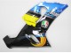 Blue Yellow Black Shark 2005-2006 Kawasaki ZX6R Motorcycle Fairings