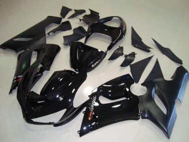 Glossy Black Matte Black Silver Red 2005-2006 Kawasaki ZX6R Motorcycle Fairings