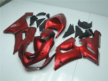 Candy Red 2005-2006 Kawasaki ZX6R Motorcycle Fairings