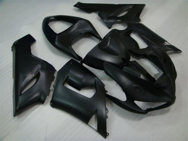 Matte Black 2005-2006 Kawasaki ZX6R Motorcycle Fairings