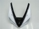 White Glossy Black 2005-2006 Kawasaki ZX6R Motorcycle Fairings