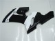 White Glossy Black 2005-2006 Kawasaki ZX6R Motorcycle Fairings