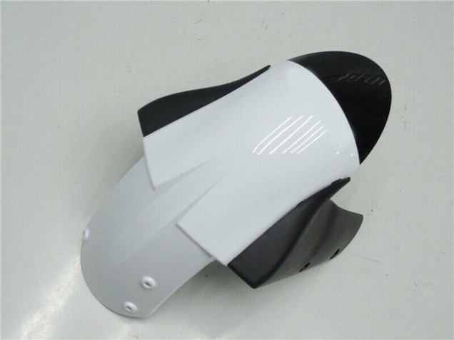 White Glossy Black 2005-2006 Kawasaki ZX6R Motorcycle Fairings