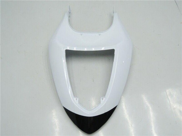 White Glossy Black 2005-2006 Kawasaki ZX6R Motorcycle Fairings