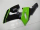Green Glossy Black 2005-2006 Kawasaki ZX6R Motorcycle Fairing