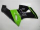 Green Glossy Black 2005-2006 Kawasaki ZX6R Motorcycle Fairing