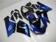 Blue Glossy Black 2005-2006 Kawasaki ZX6R Motorcycle Fairing Kits