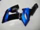 Blue Glossy Black 2005-2006 Kawasaki ZX6R Motorcycle Fairing Kits